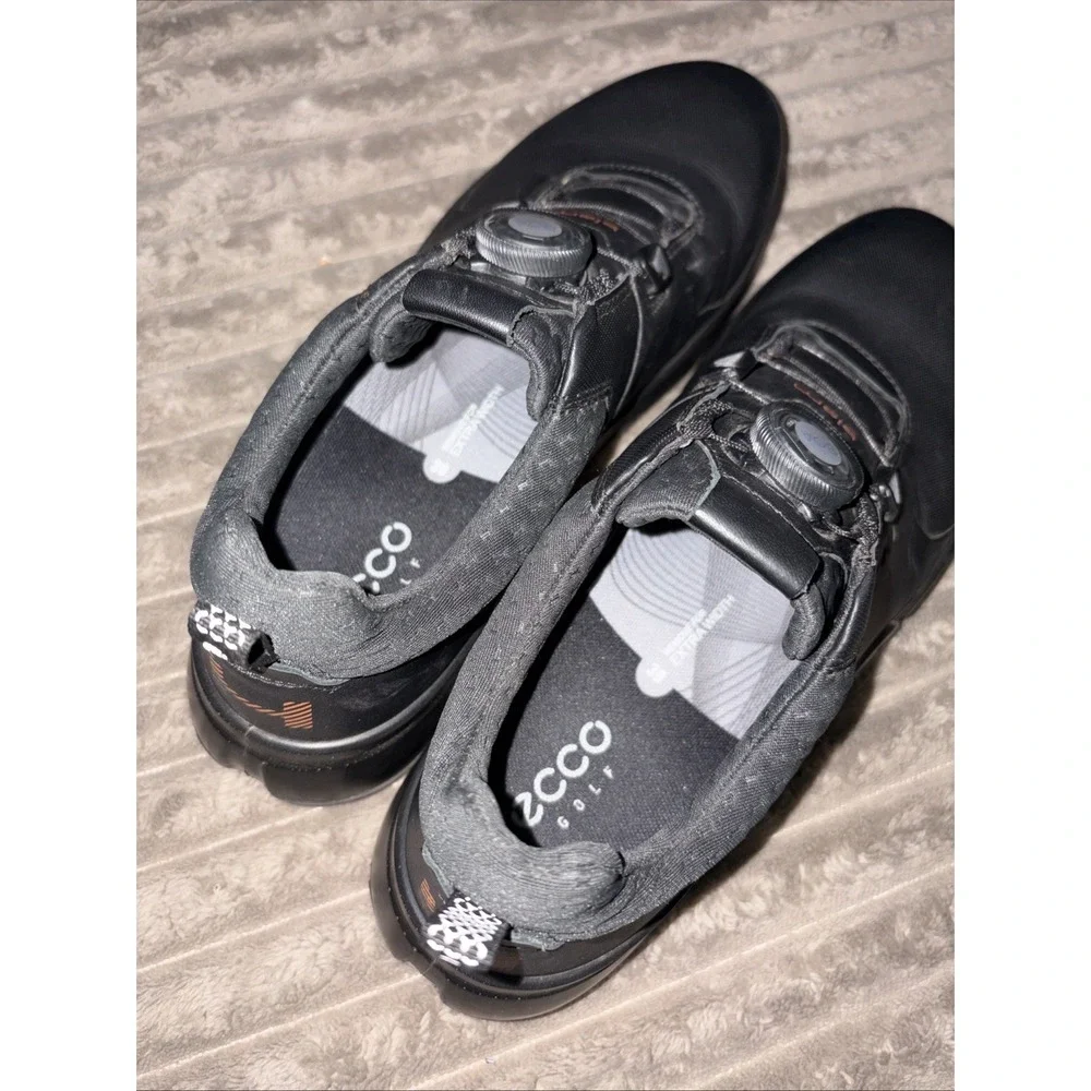 ECCO Biom H4 BOA GTX Waterproof Womens Golf Shoes Black Size 8- 8.5 / 39 EUC